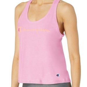 Champion Gradient Logo Sport Racerback Tank Top Pink